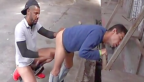 Big black cock fucks a sexy black girl in a sexy dress