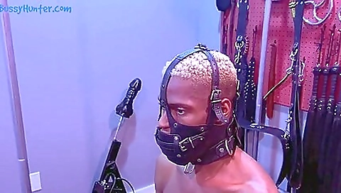 Incredible interracial sex video with kinky bondage