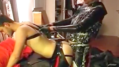 bareback fetish in spandex uniform in amateur porn