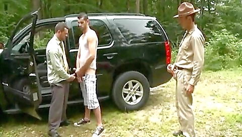 Brunette mature milf gets fucked by a group of dudes