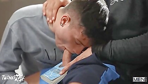 Hot brunette gets a teacher's dick in her tight cunt