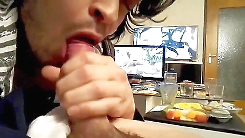 Swallow a big cock and swallow in amateur pov video