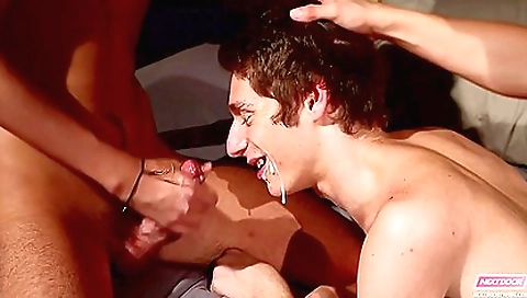 A pair of porn stars get penetrated and pounded in a hot threesome